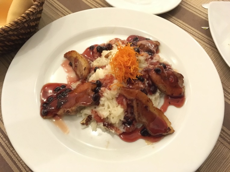 risotto with duck and sauco, Las Dunas // A Slice of Peru